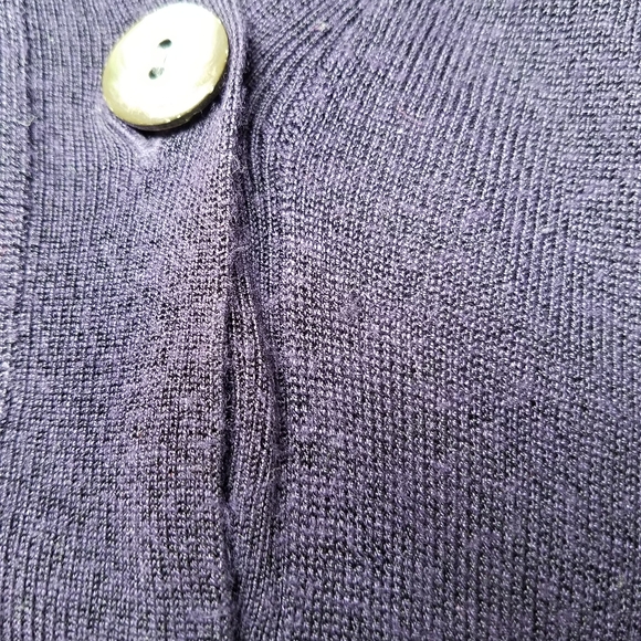 GAP Purple Sheer Button Down Cardigan - Picture 12 of 13